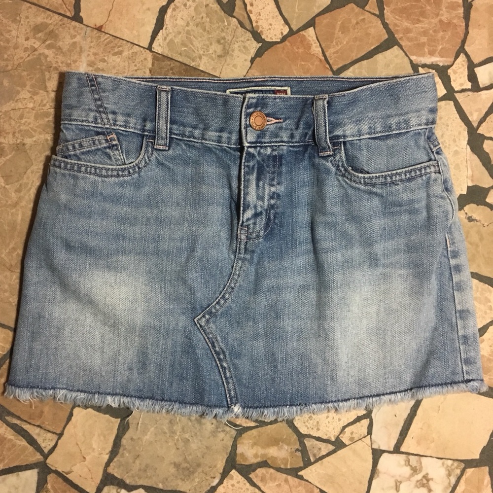 Denim mini skirt